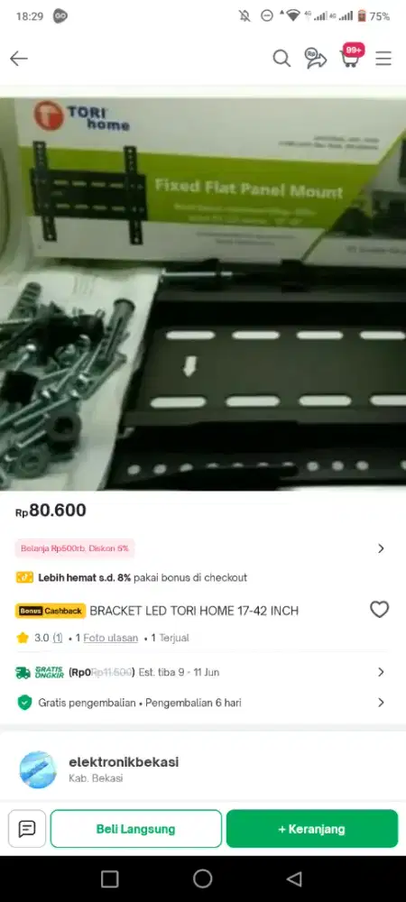 Breket tv UK 17-47