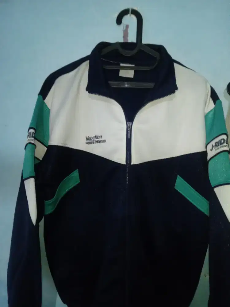 Jaket Vintage Pria Vacation Time Colorblock