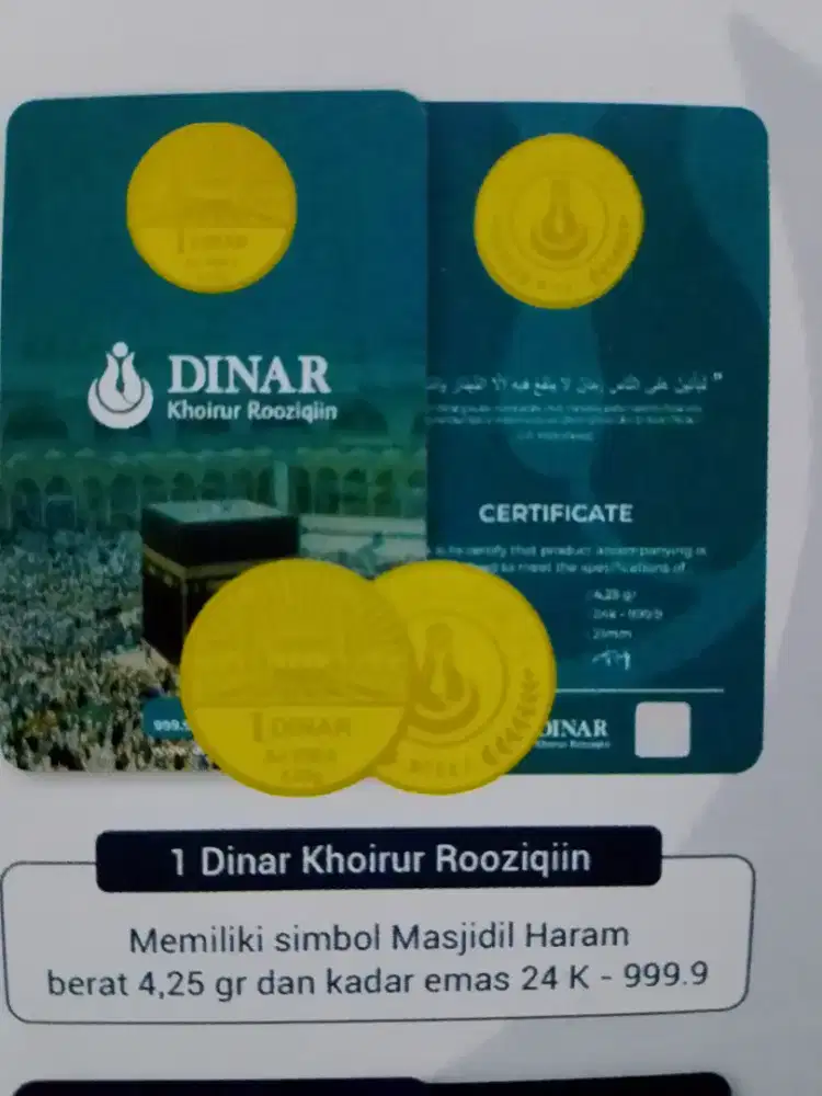 Jual beli Dinar khoirur roozikin
