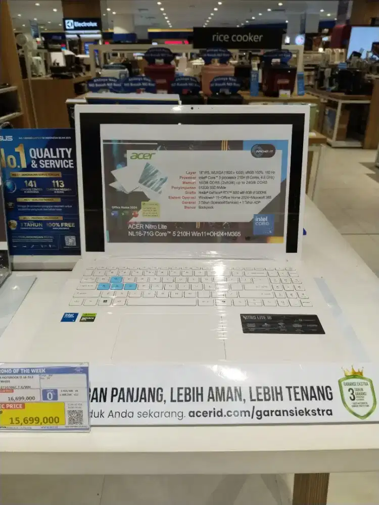 Acer nitro lite 16 i5 16/512