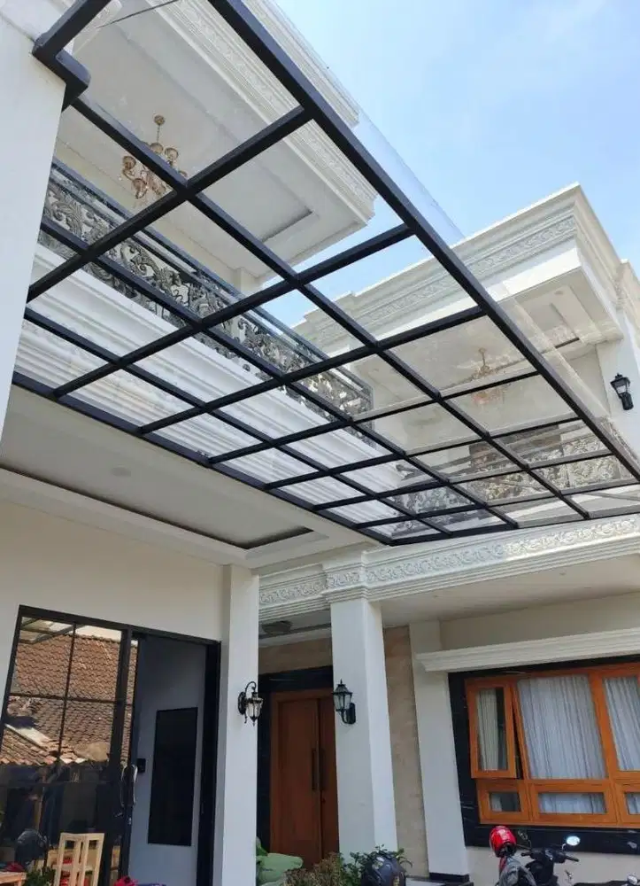 Kanopi solarflatt . Kanopi solartuff . Kanopi transparan