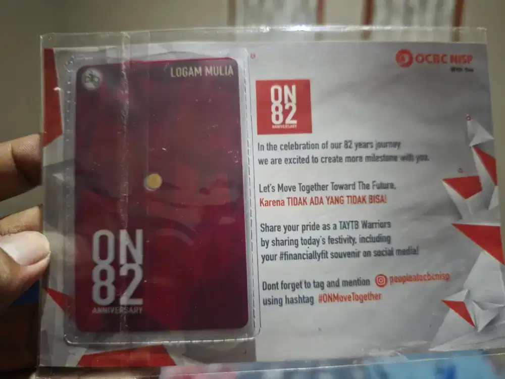 Emas Logam Mulia BIG ON 82 Anniversary 0,05 Gram Original