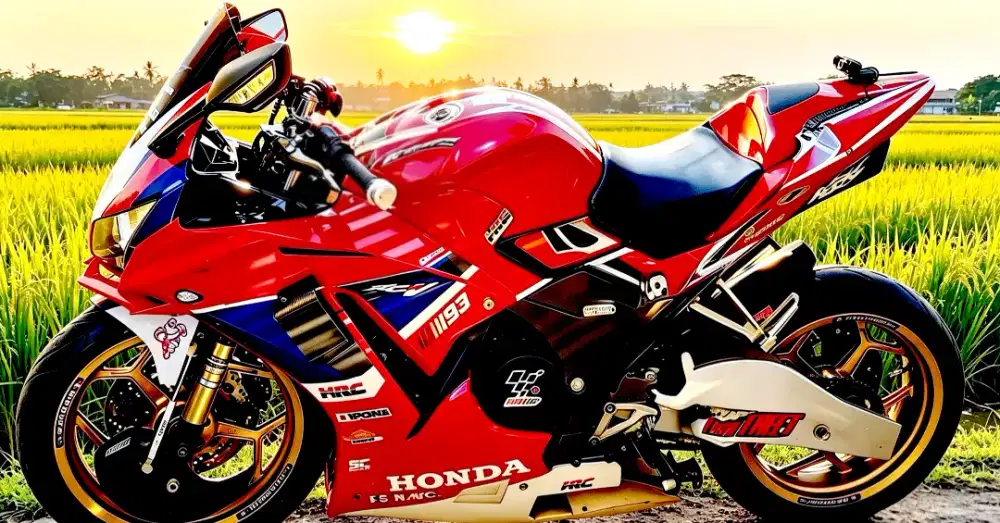 CBR 150 K45A modif moge. Body & arm full pakai fiber glass. Murah aja