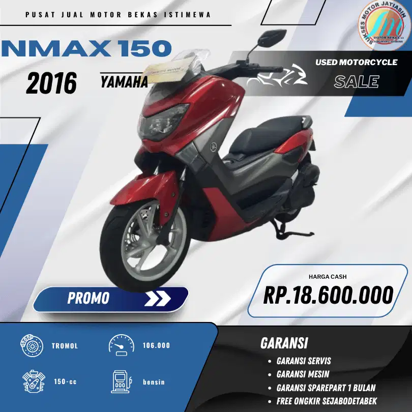 YAMAHA NMAX 150 OLD 2016 HARGA TERMURAH SYRT KTP&KK(SUKSESMOTOR)