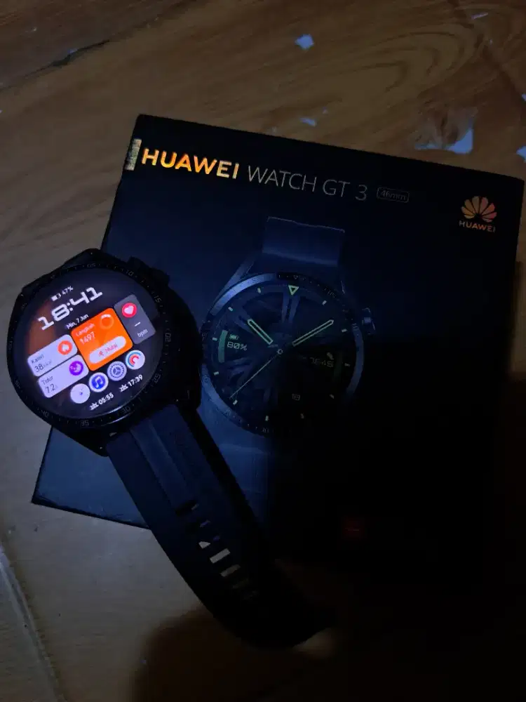 Huawei Watch GT 3 46mm Black - Mulus Nominus Siap Pakai
