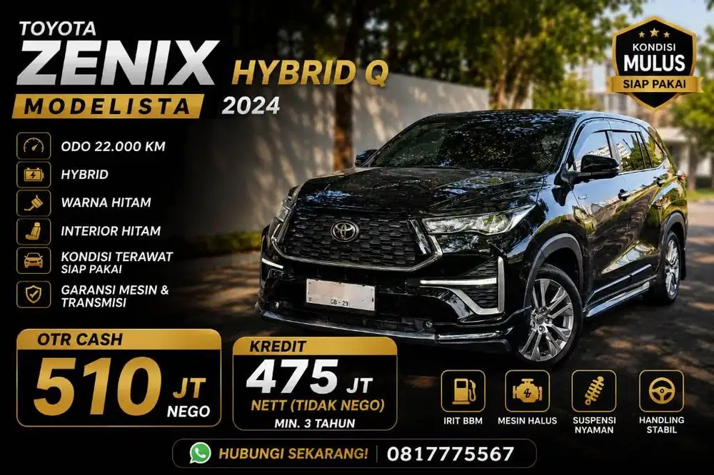 Toyota Zenix Q modelista HEV 2024 LOW KM