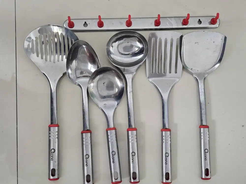 Set Alat Masak Oxone Stainless Steel 6 pcs + Gantungan Preloved