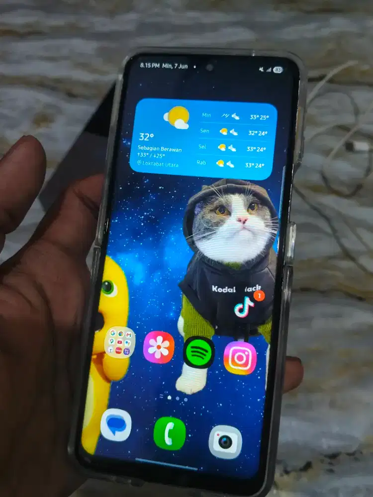 Samsung galaxy z flip 3 ram 8 128GB Ex sein sudah ganti lcd tft