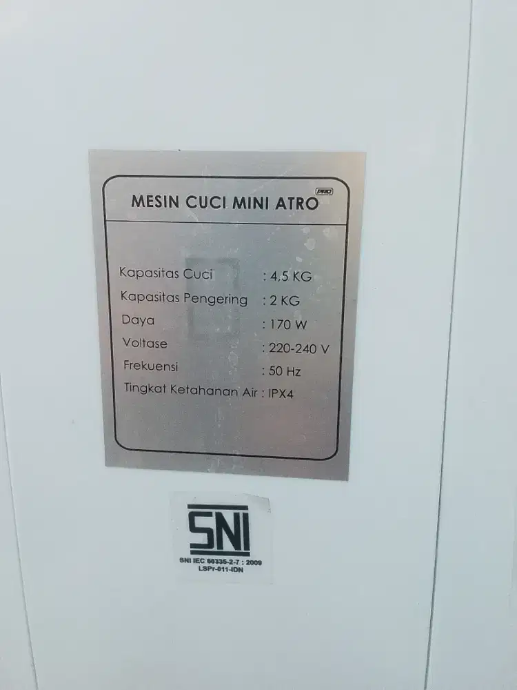 Mesin cuci dan kipas angin