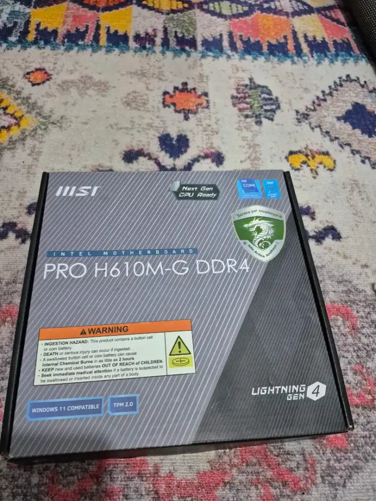 Motherboard MSI PRO H610M-S DDR4 Mobo Intel LGA 1700