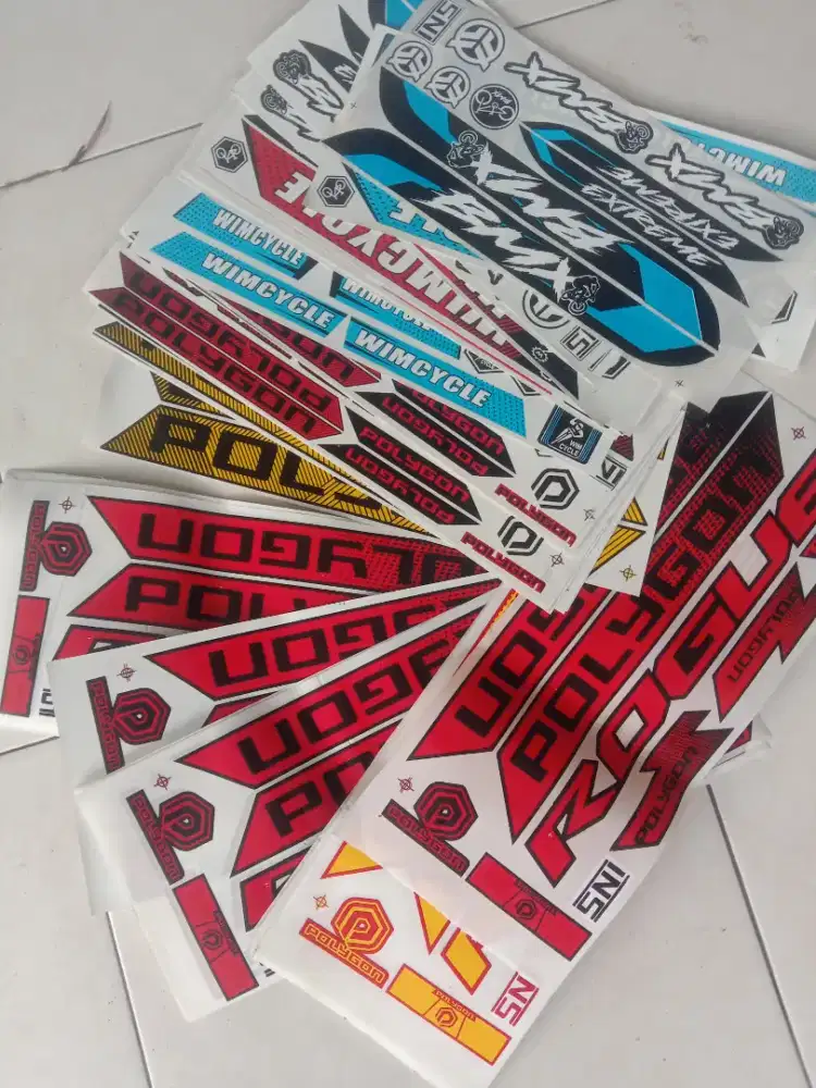 Stiker sepeda pancal