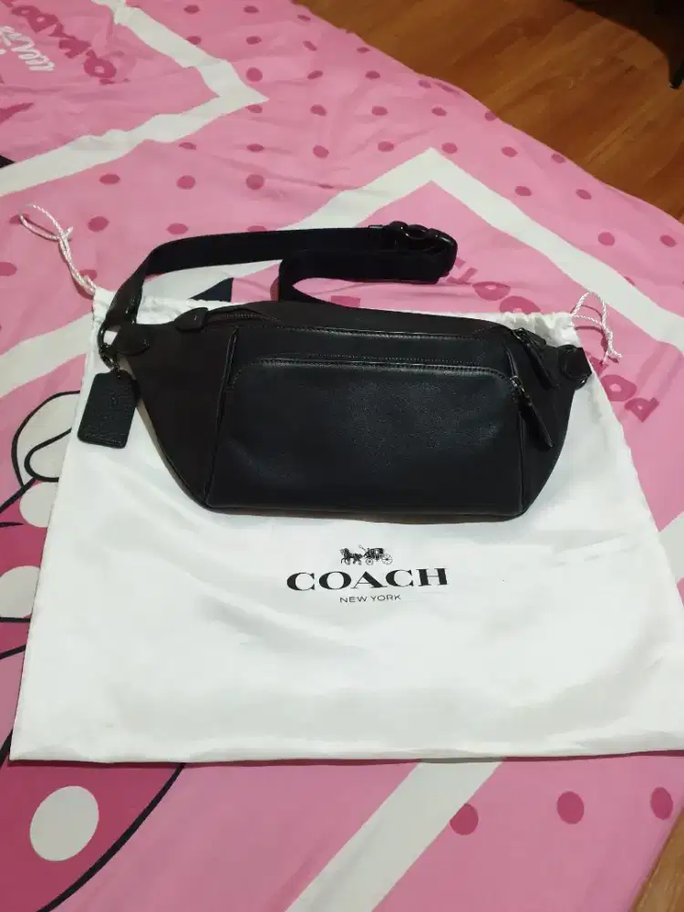 Tas Slingbag Men Coach Signature Butiq Leather Original