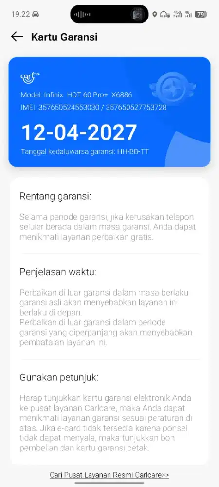 Di jual Infinix hot 60 pro plus 8/256