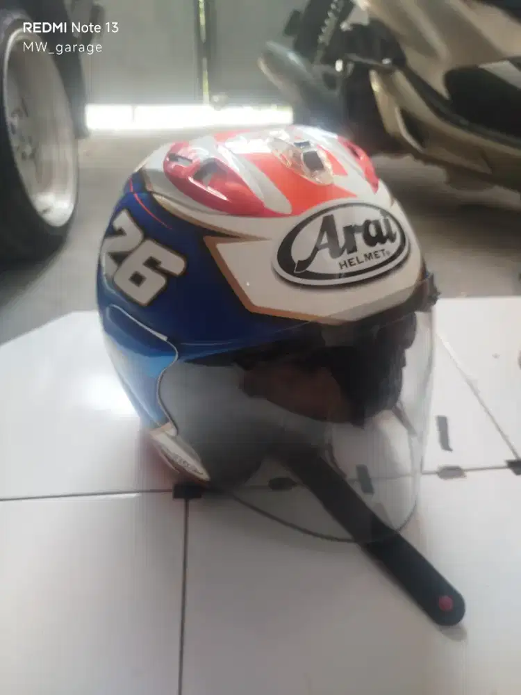 helm arai vzram spirit blue