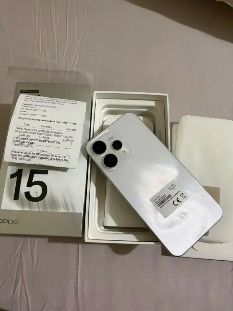 Oppo Reno 15 5G 12/256 GB White Awesome
