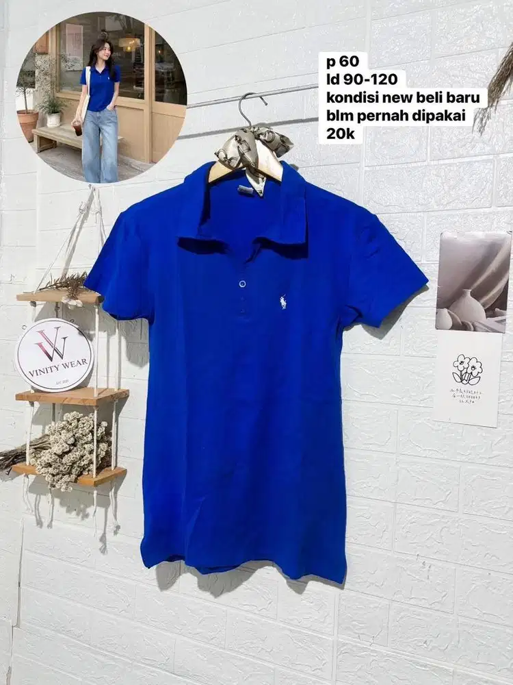 Polo Shirt Blue Electric