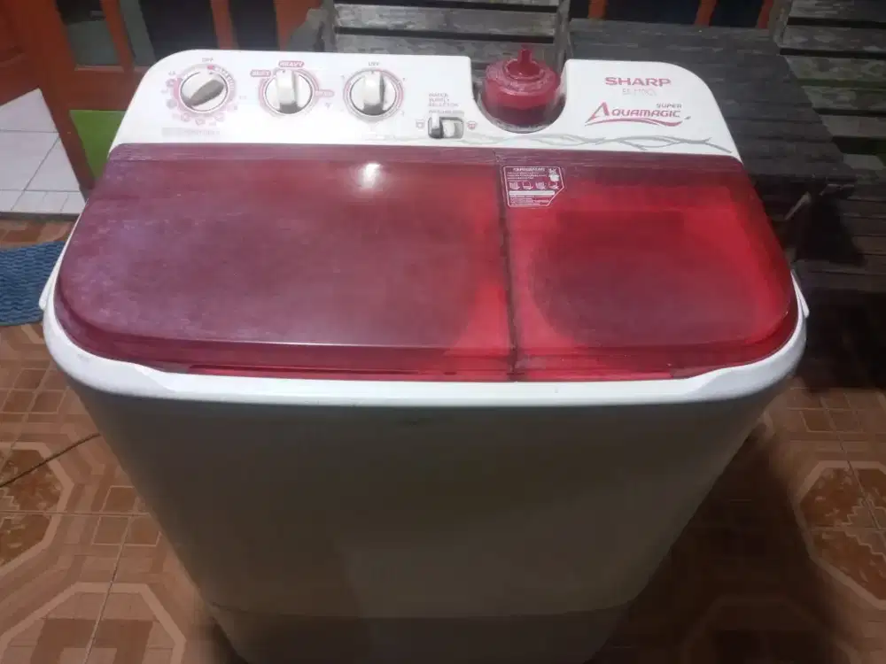 Mesin cuci 2 tabung merk sharp