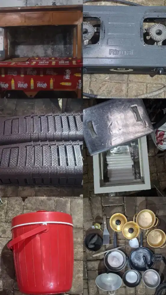 GEROBAK + PERALATAN USAHA