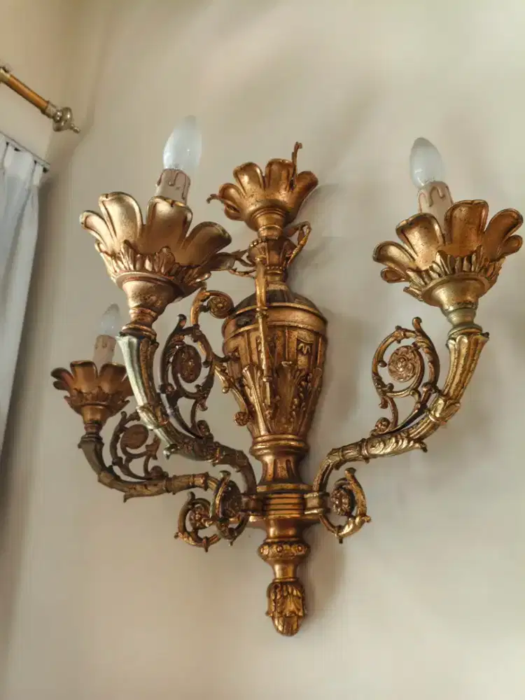 Wall light French antiques 19th century lampu dinding dan gantung