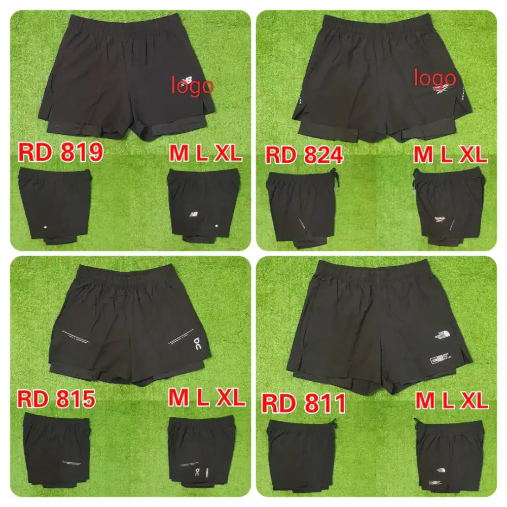 CELANA RUNNING DOUBLE LEGGING PENDEK