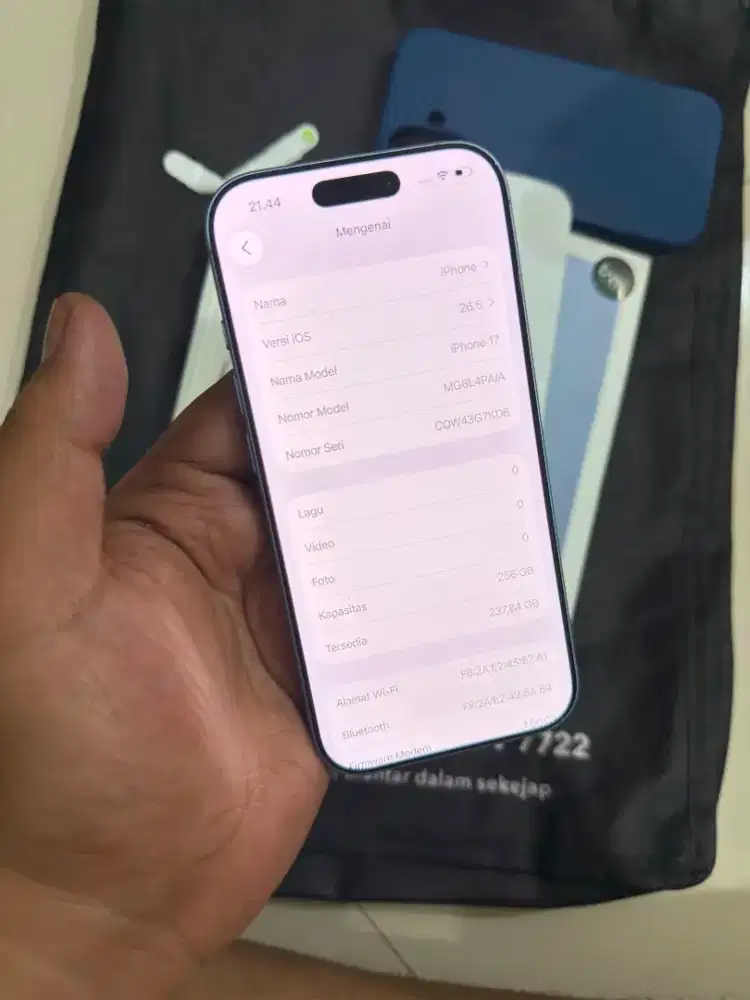 Iphone 17 256 misty blue resmi ibox
