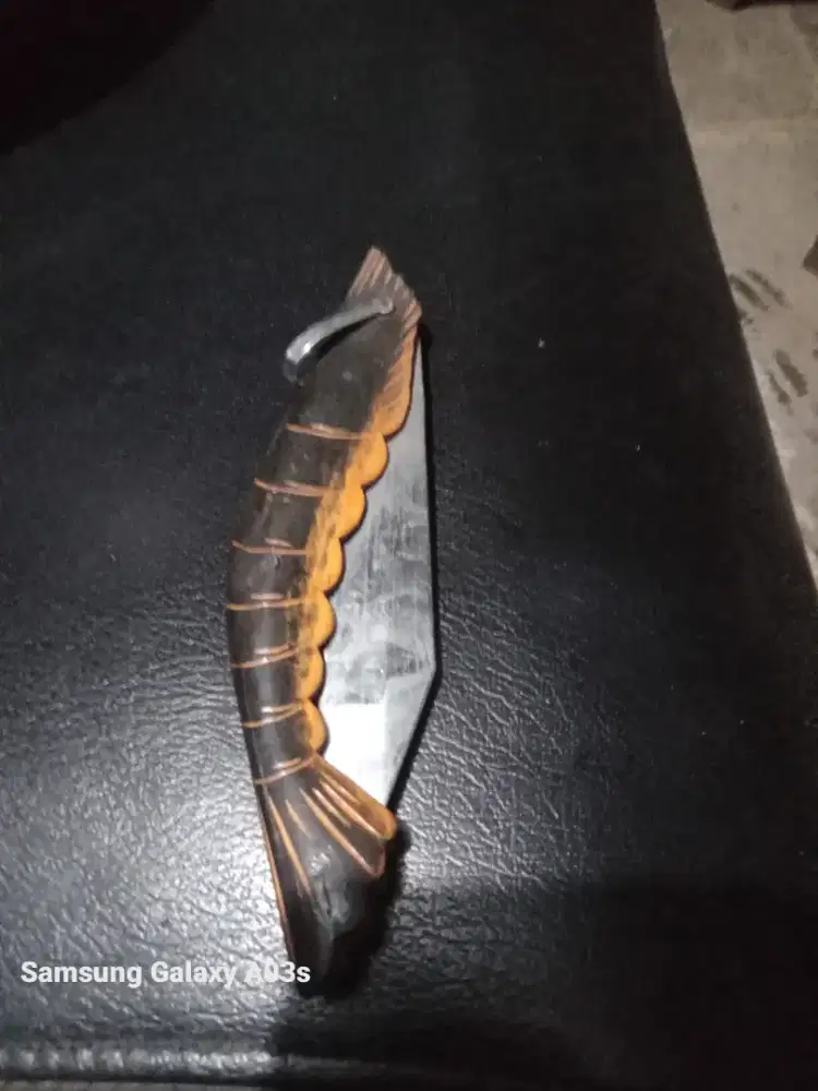 Jual pisau kuno motif udang