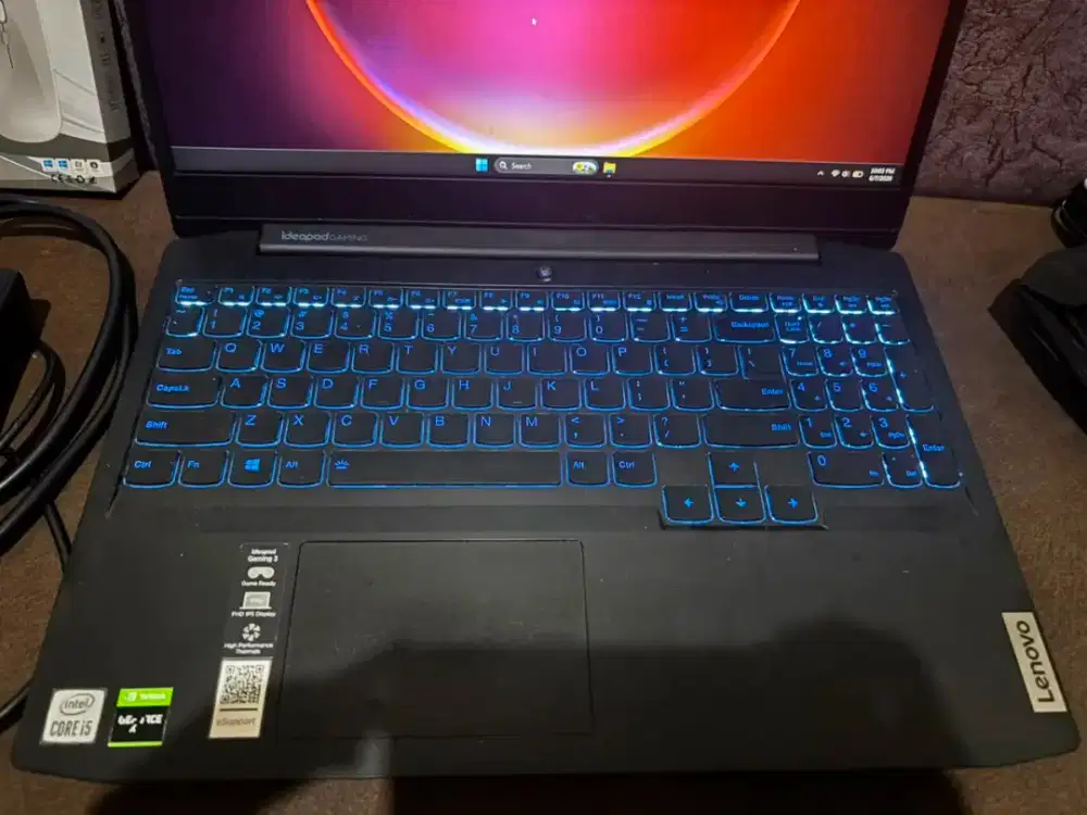 Laptop LENOVO IDEAPAD GAMING 3 i5 Ram 8/512Gb Mulus Siap Pakai