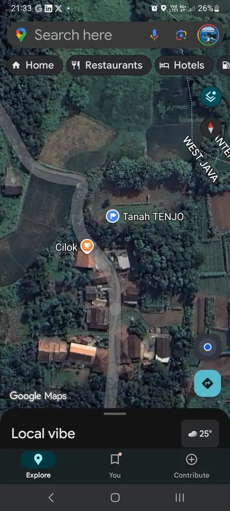 Lokasi Lahan Kotak 3000m2 Cocok untuk Perumahan, Gudang, Sport Centre,