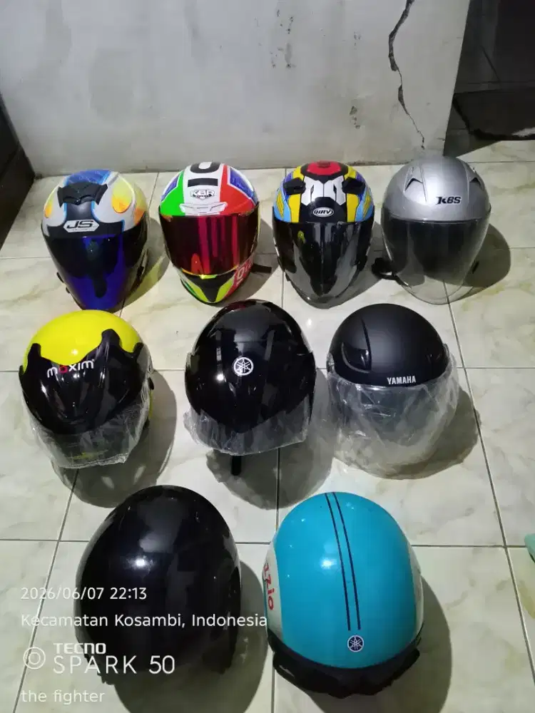helm baru dan bekas