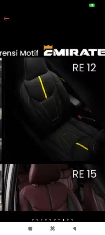 Sarung Jok Mobil MG 4EV Ready Kulit Sintetis Hitam Lis Gold