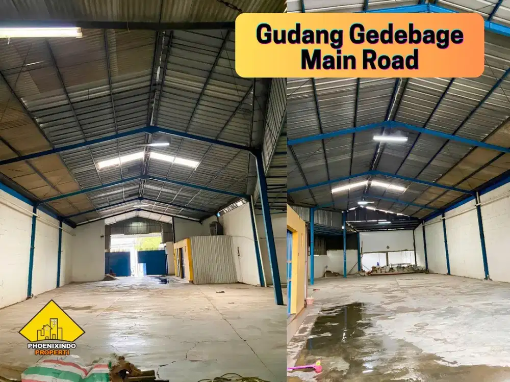 Disewakan Gudang Main Road Gedebage Bandung LT 570 m² | LB 550 m² | Lokasi Strategis Kawasan Industri