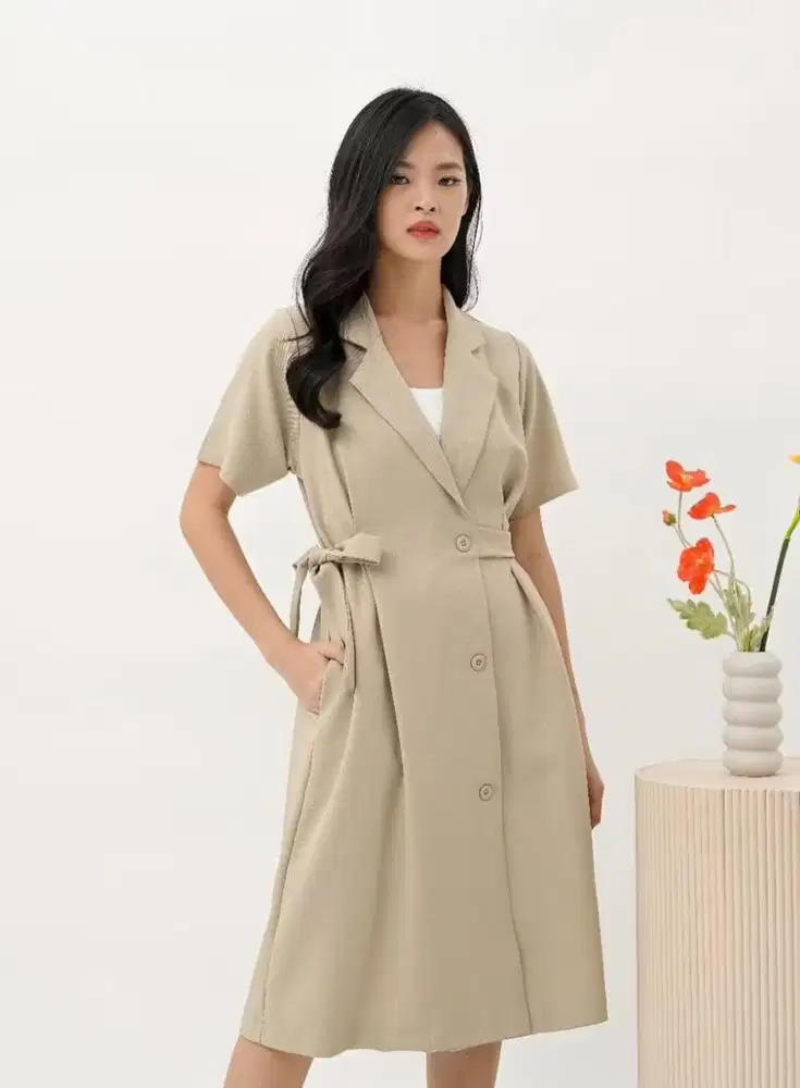 Dress Wanita Kantoran Oat