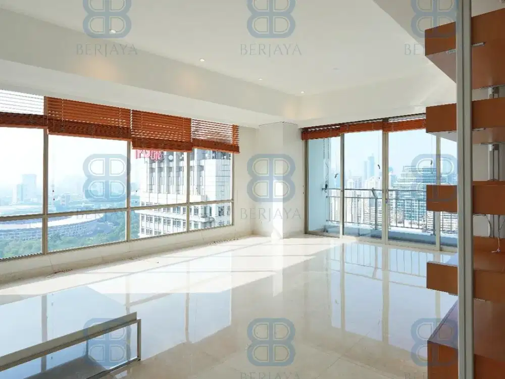Dijual Sudirman Mansion Lantai Atas Unit Langka View GBK dan Area Hijau City View Full