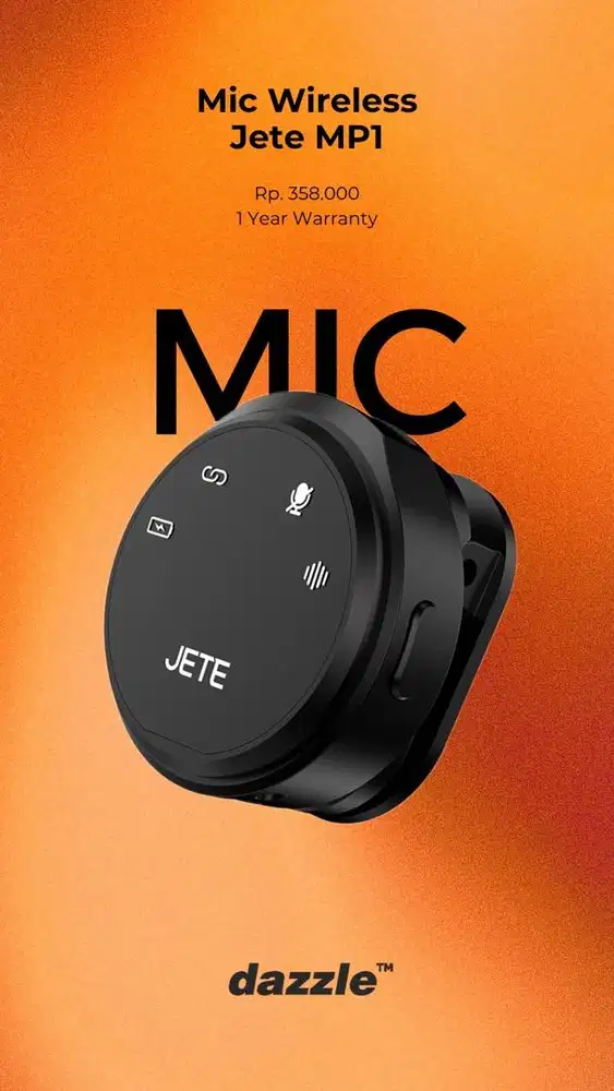 MIC JETE WIRELESS GARANSI 2 TAHUN