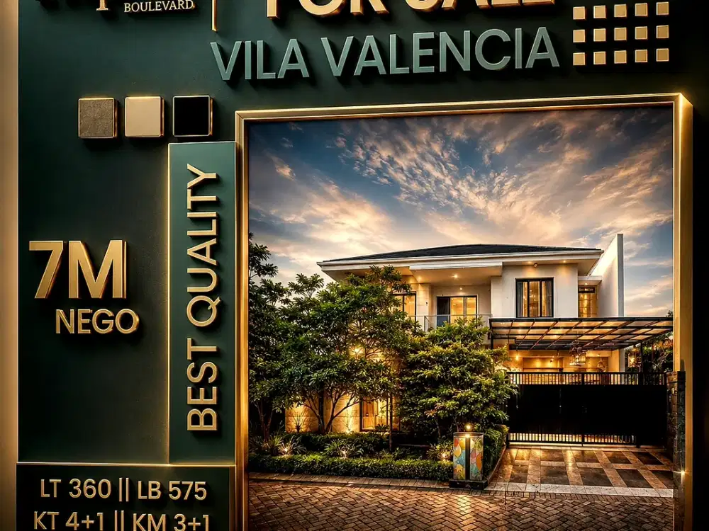 URGEN FS RMH VILA VALENCIA PAKUWON dkt darmo permai citraland graha