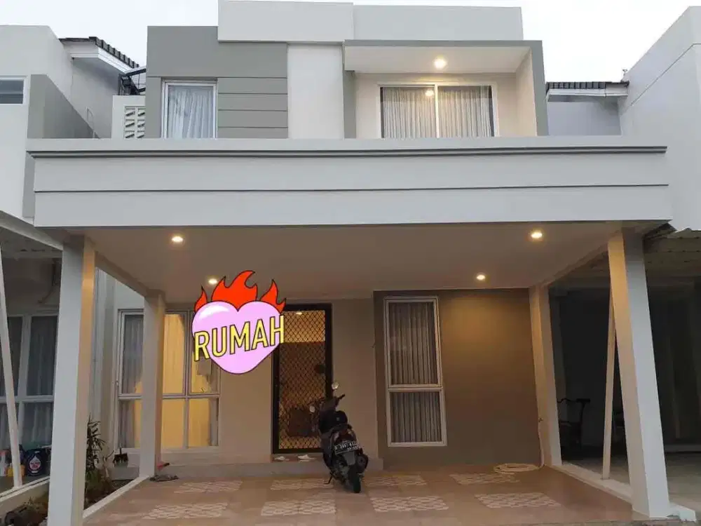 rumah siap huni full furnish di the icon , dekat ke stasiun kereta , mall , universitas dan banyak lagi