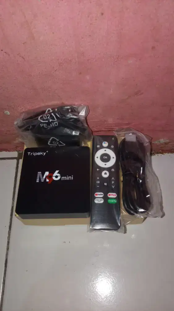 ANDROID TV BOX TRIPSKY M96 ORIGINAL RAM 4/32GB BARANG BARU