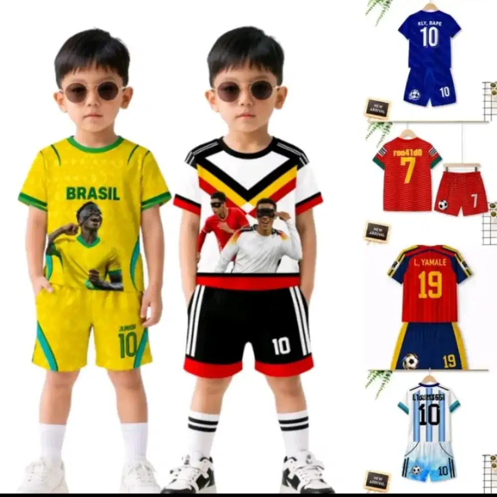 Jersey Anak-anak 1-10 tahun