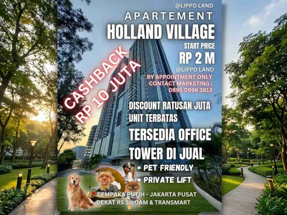 Pet Friendly Apartemen Cempaka Putih Jakarta Pusat Unit Baru Bisa Kpr Private Lift