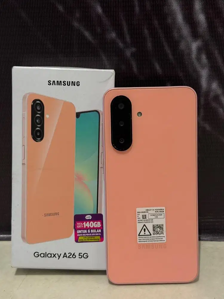 Samsung Galaxy A26 5G 8/256 Mulus 99% Seperti Baru Nominus Fullset Ori