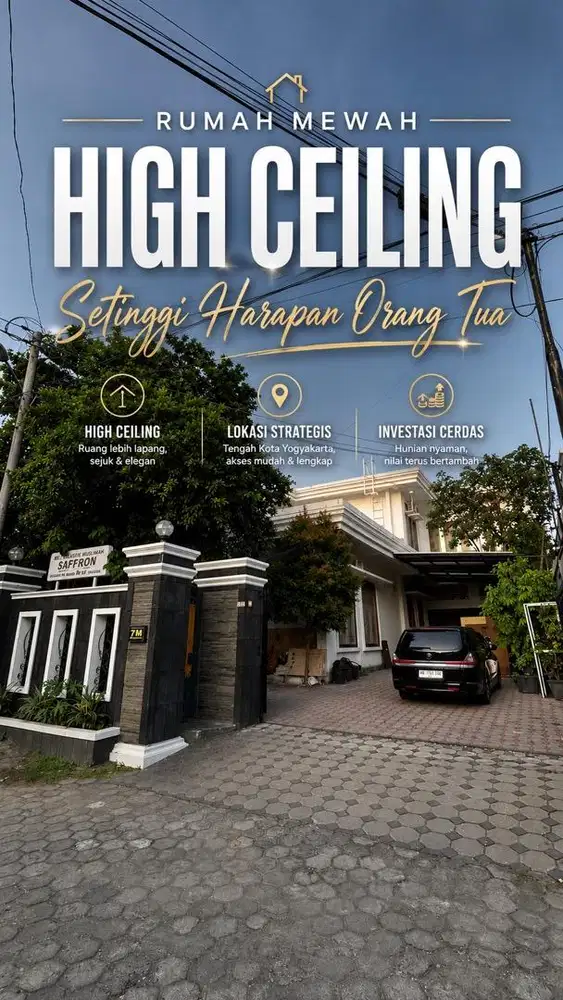 Rumah Mewah HighCeiling FREE Kost Eksklusif di Tengah Kota Yogyakarta