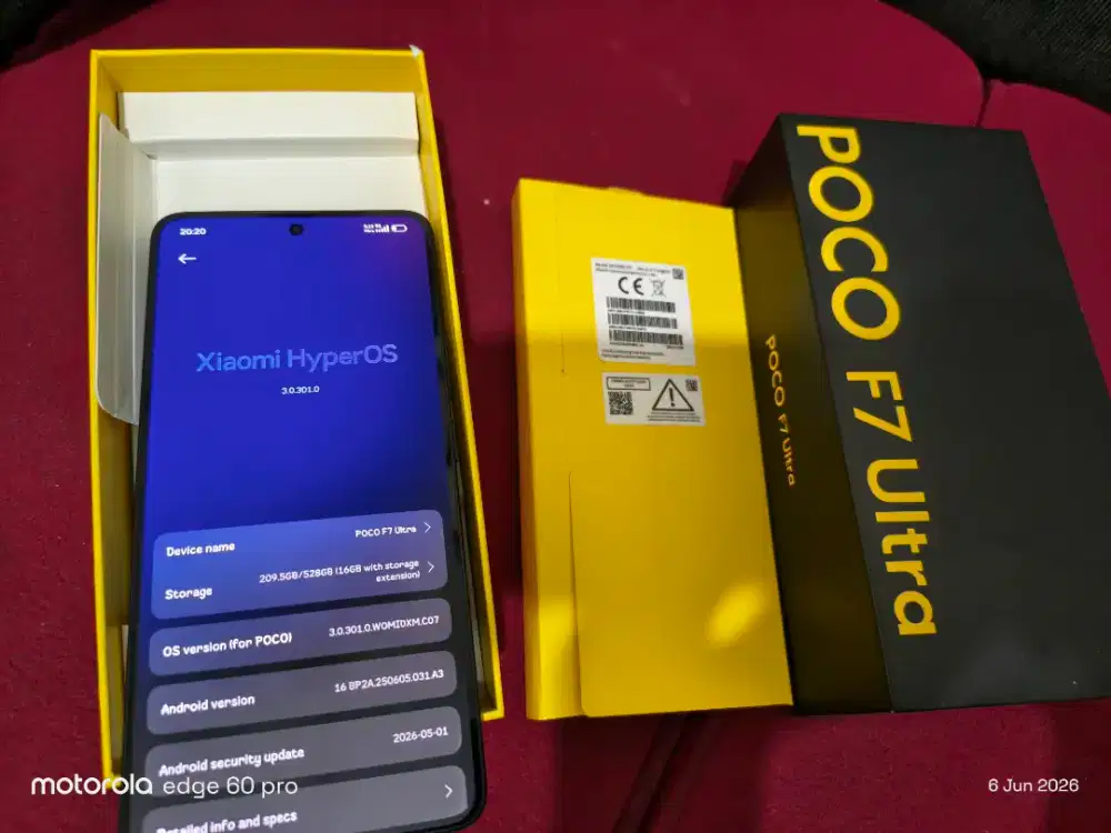 Poco f7 ultra mulus no minus fulset 16/512