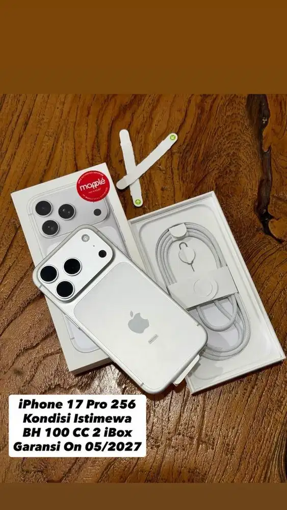 iPhone 17 Pro 256 Silver iBox Like New Pemakaian Singkat BH 100 Cc 2