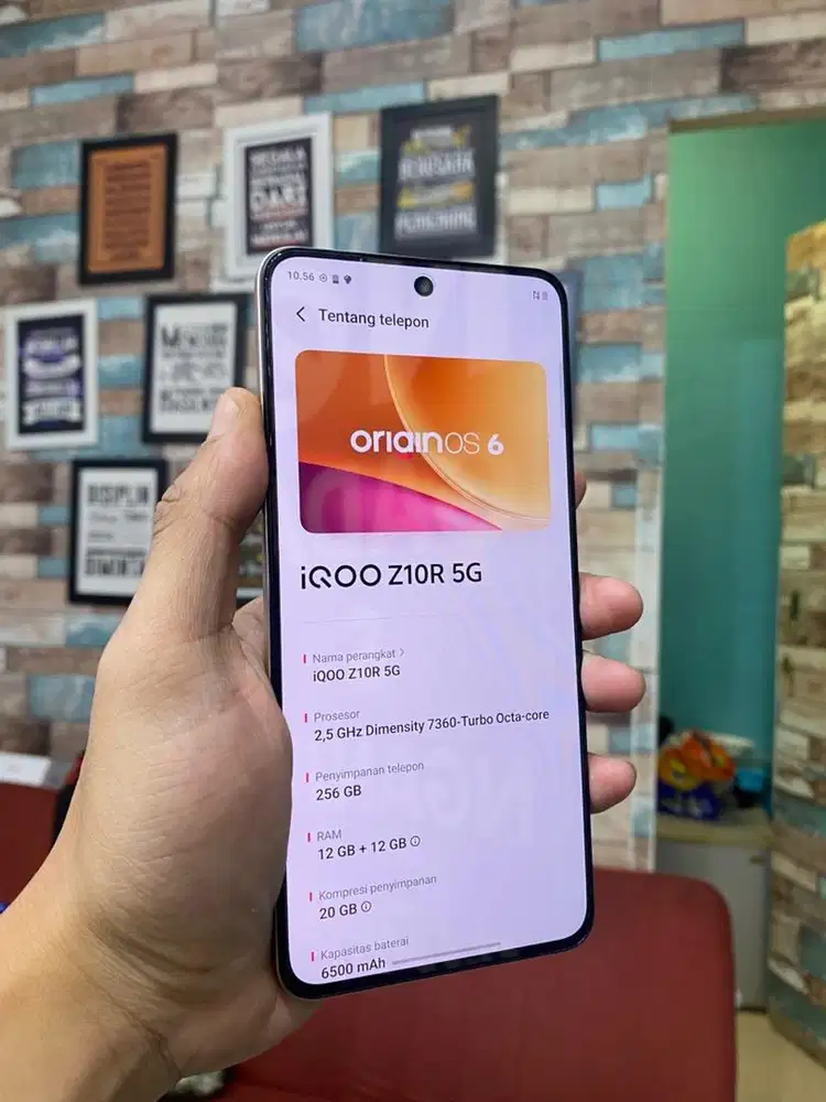 iqoo z10r 12/256 garansi resmi like new