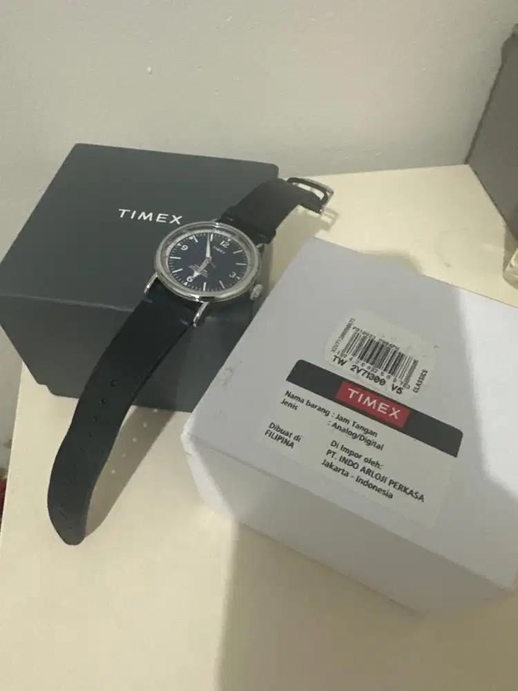 JAM TIMEX TALI KULIT ORIGINALTW 2V71300 V5