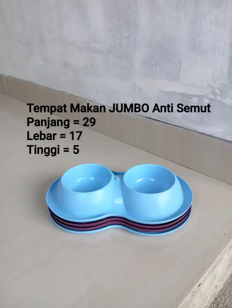 Tempat Makan KUCING ukuran JUMBO Panjang= 29 Lebar= 17 & Tinggi= 5 cm