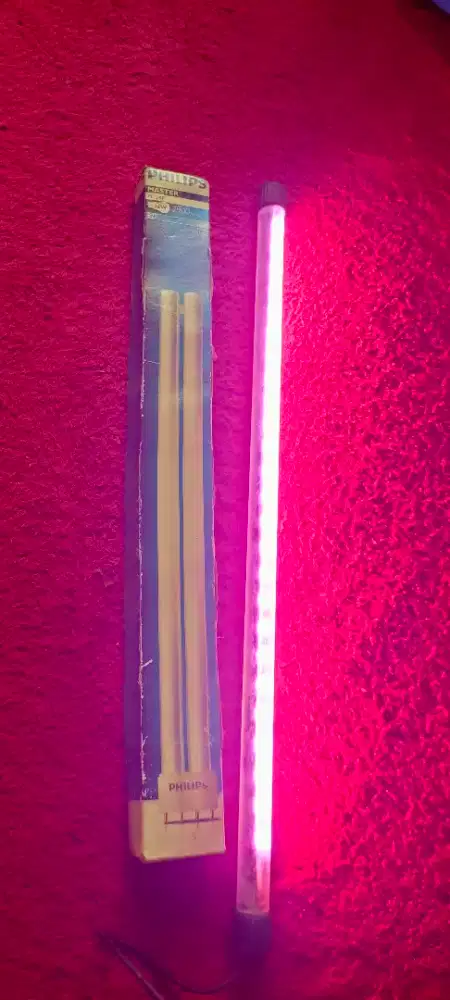 Di Jual lampu teaming Arwana pink dan lampu Philips HAMSTER 36 W baru
