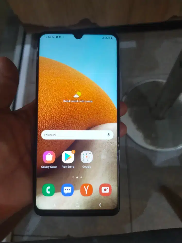 Samsung A32  4G  8/128  minus Fingerprint off udh ganti LCD