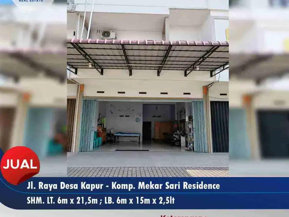 Ruko Beton 6 meter siap pakai