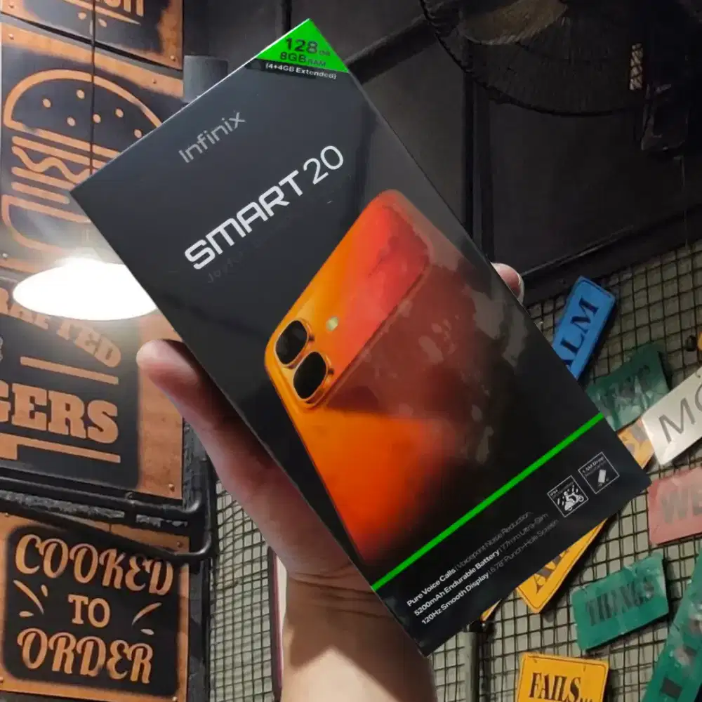 INFINIX SMART 20 4GB/128GB BARU SEGEL BOX GARANSI RESMI